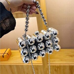 Metallic handbag